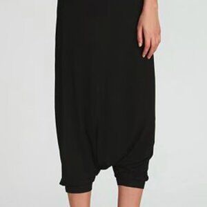 EILEEN FISHER black stretchy harem pants